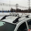 Dachreling Dachträger Gepäckträger Satz für Ford Ranger 2011-2024 Alu Grau 4x