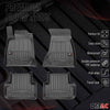 OMAC Gummi Fußmatten für Audi A4 Avant Kombi Limo 2015-2024 Premium TPE 4x