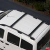 Roof rails + roof rack for Fiat Fiorino Qubo Nemo Bipper Aluminum Black 4x