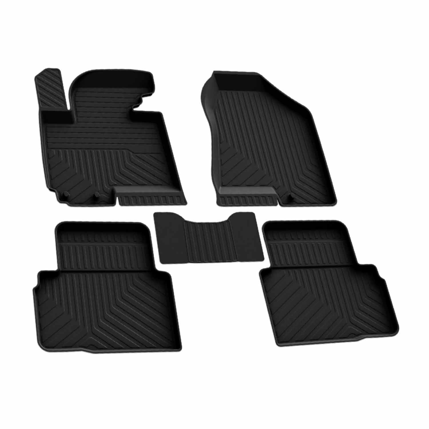 Fußmatten 3D Automatten Gummimatten für Hyundai ix35 2009-2015 Gummi Schwarz 4x