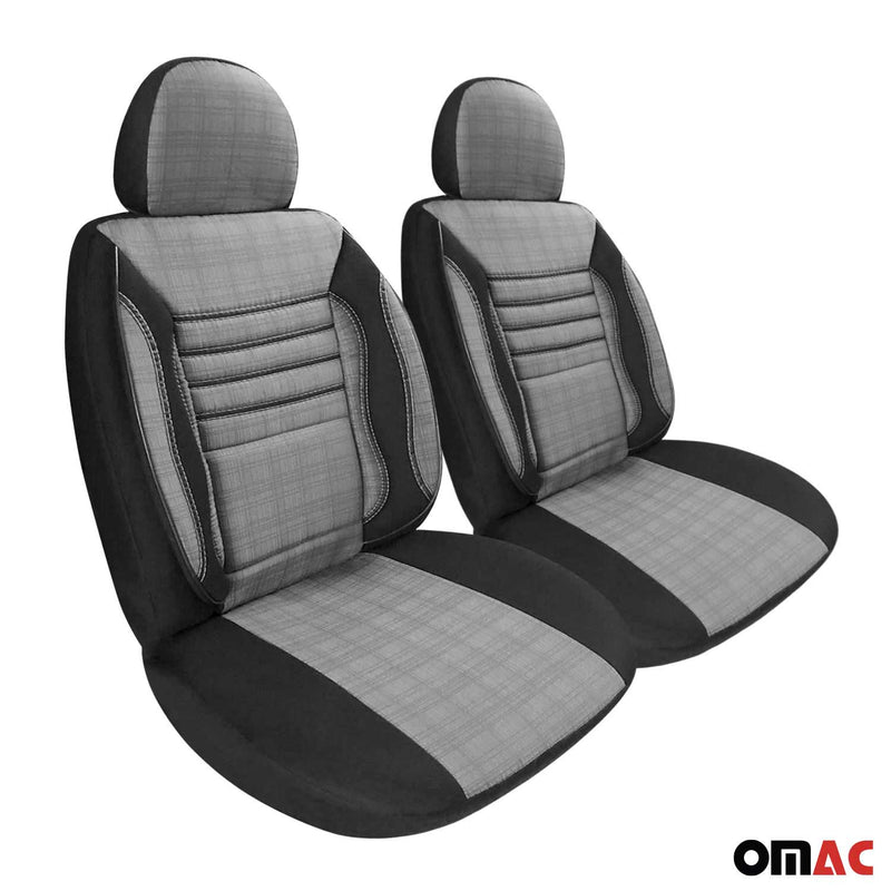 Schonbezüge Sitzbezüge für Citroen Berlingo Jumpy Jumper Grau Schwarz 2Sitz