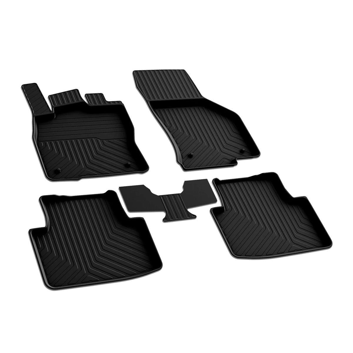 Fußmatten Automatten Gummimatten für VW Tiguan 2016-2023 3D Passform Schwarz