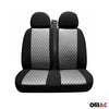 Seat covers protective covers for Fiat Scudo 2007-2024 gray black 2+1 front