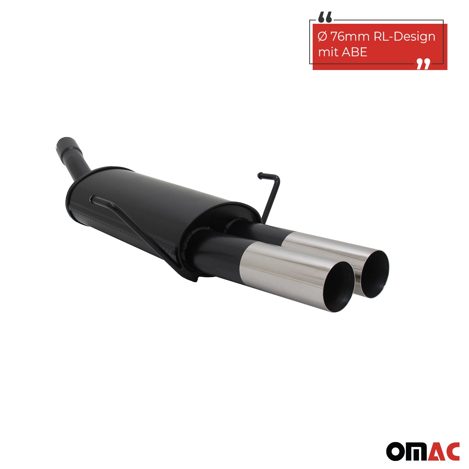 Novus Sportauspuff für Opel Astra H Caravan 2x76mm RL-Design  mit ABE