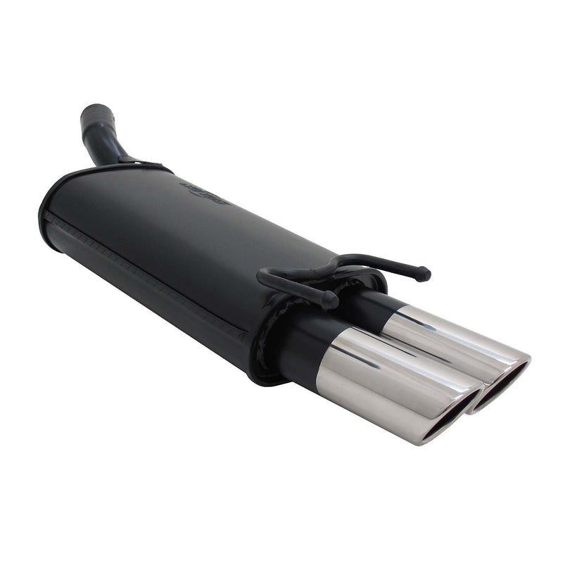 Novus Sportauspuff für Opel Corsa B 2x76mm SR-Design Endschalldämpfer mit ABE