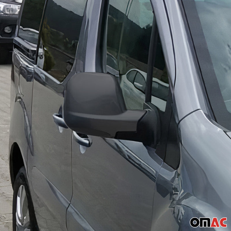 Spiegelkappen Spiegelabdeckung für Citroen Berlingo 2008-2012 Chrom ABS Dunkel