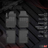 OMAC Gummi Fußmatten für Fiat 500 500C 2007-2024 Premium TPE Automatten 4tlg