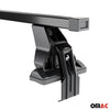 Menabo steel roof rack luggage rack for Opel Agila 2008-2015 black 2 pieces