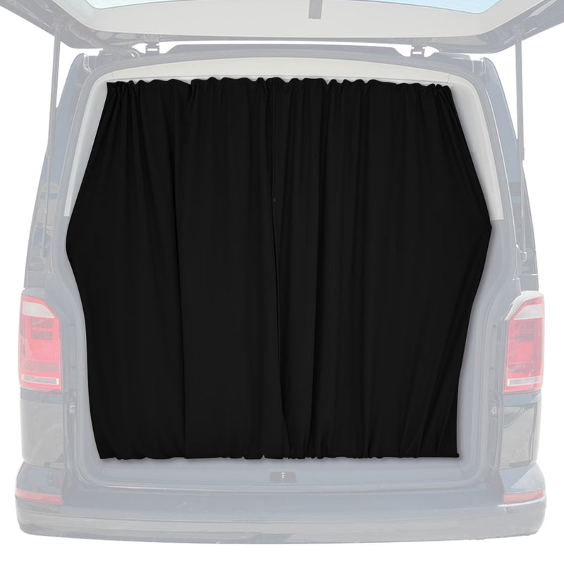 Heckklappe Gardinen Sonnenschutz Vorhänge für VW Caddy L1 L2 Schwarz 2tlg