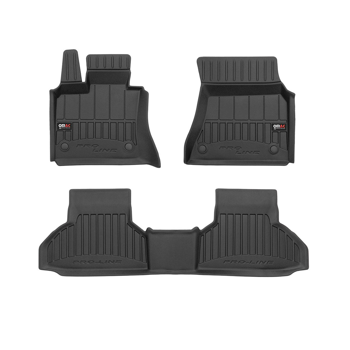 OMAC Gummi Fußmatten für BMW X6 F16 F86 2014-2019 Premium TPE Automatten 3tlg