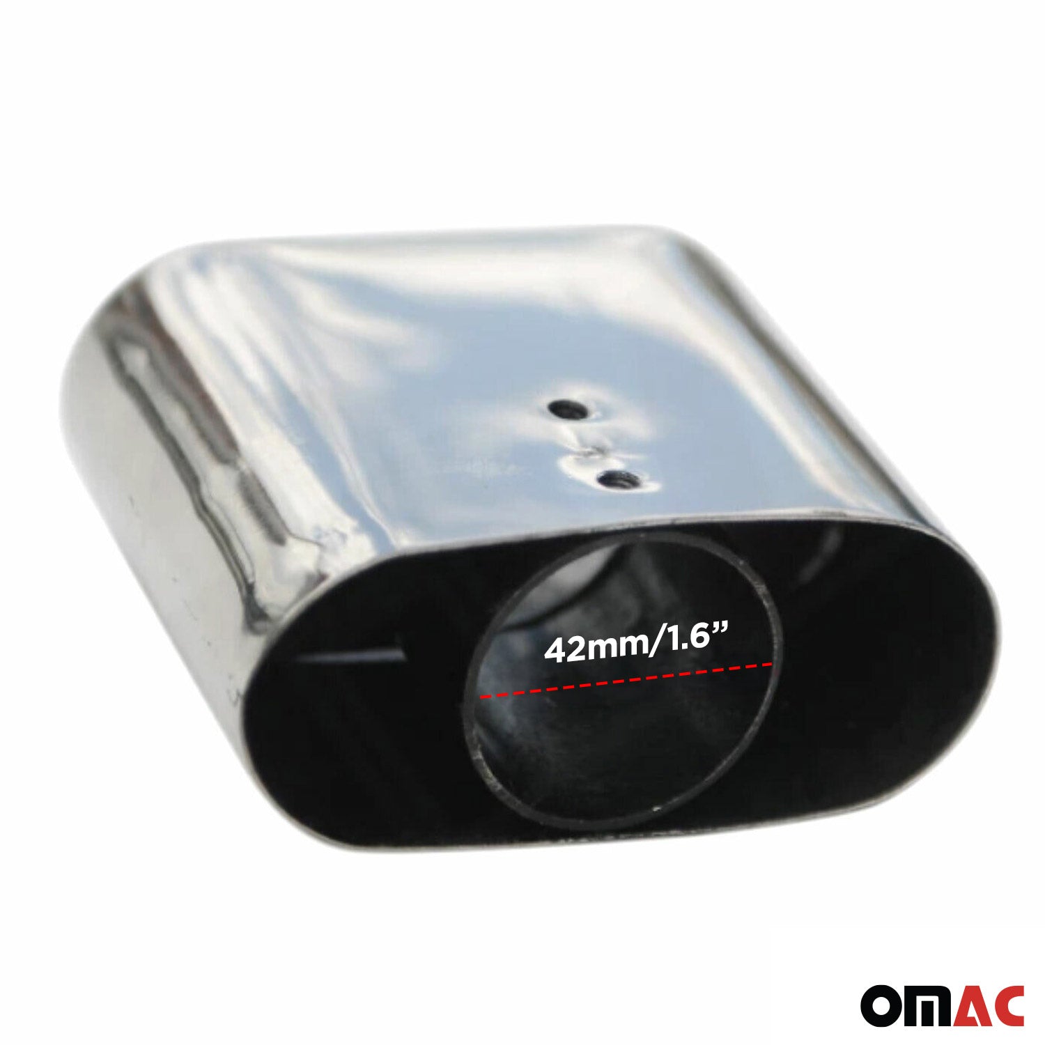 Auspuffblende Endrohr für Fiat 500C 2009-2026 Edelstahl Chrom 1tlg