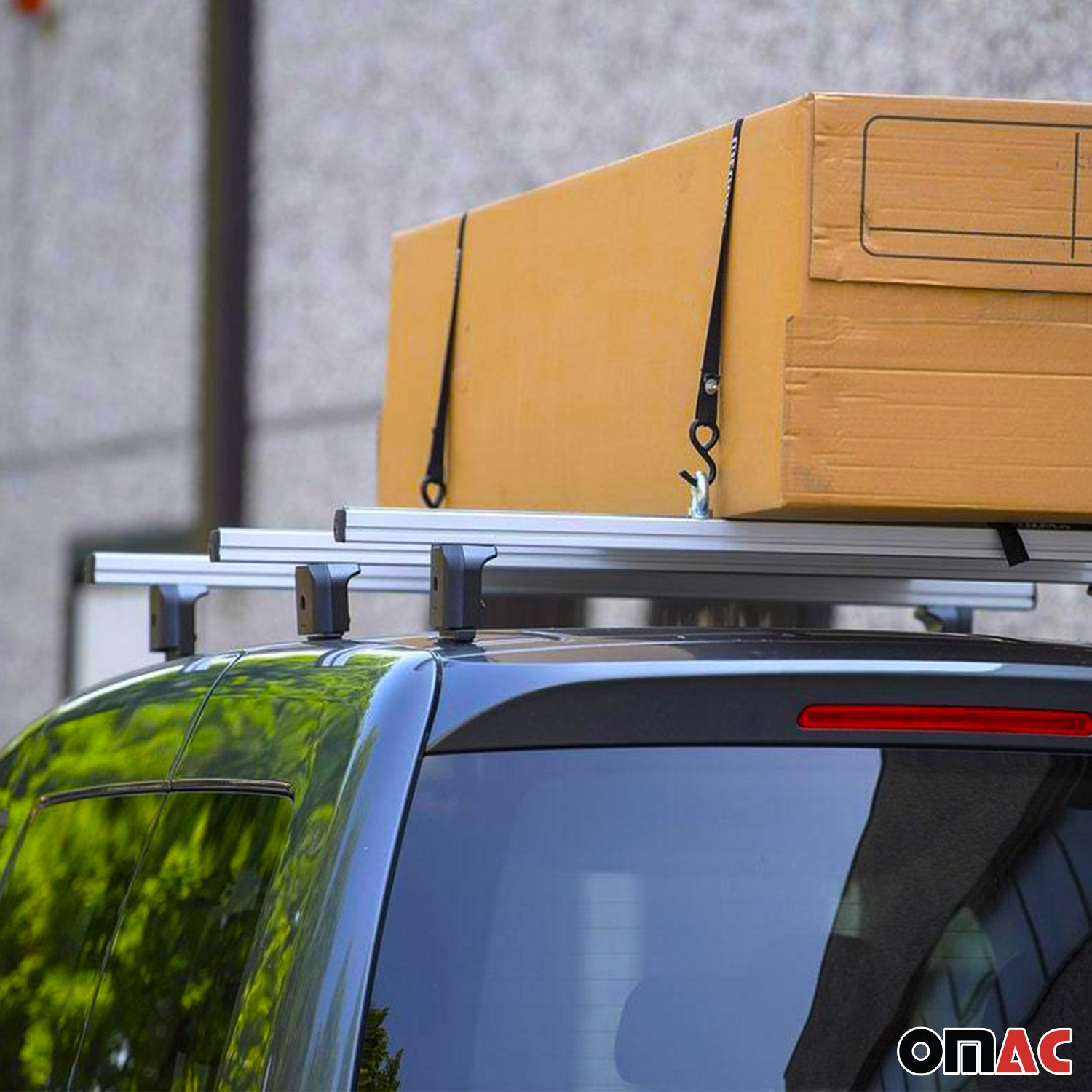Menabo Dachträger Querträger für Nissan NV200 2009-2020 Grundträger Alu Grau 3x
