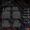 OMAC Gummi Fußmatten für Volvo S40 2004-2012 Premium TPE 3D Automatten 4tlg