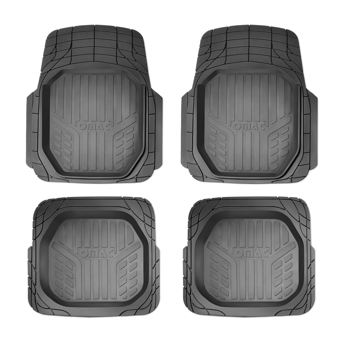 Floor mats rubber mats 3D fit for Fiat Fiorino / Qubo rubber black 4 pieces