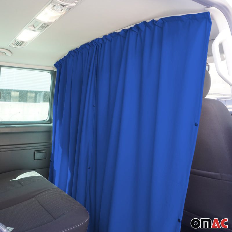Fahrerhaus Führerhaus Gardinen Sonnenschutz für Citroen Jumper H2 Blau 2tlg