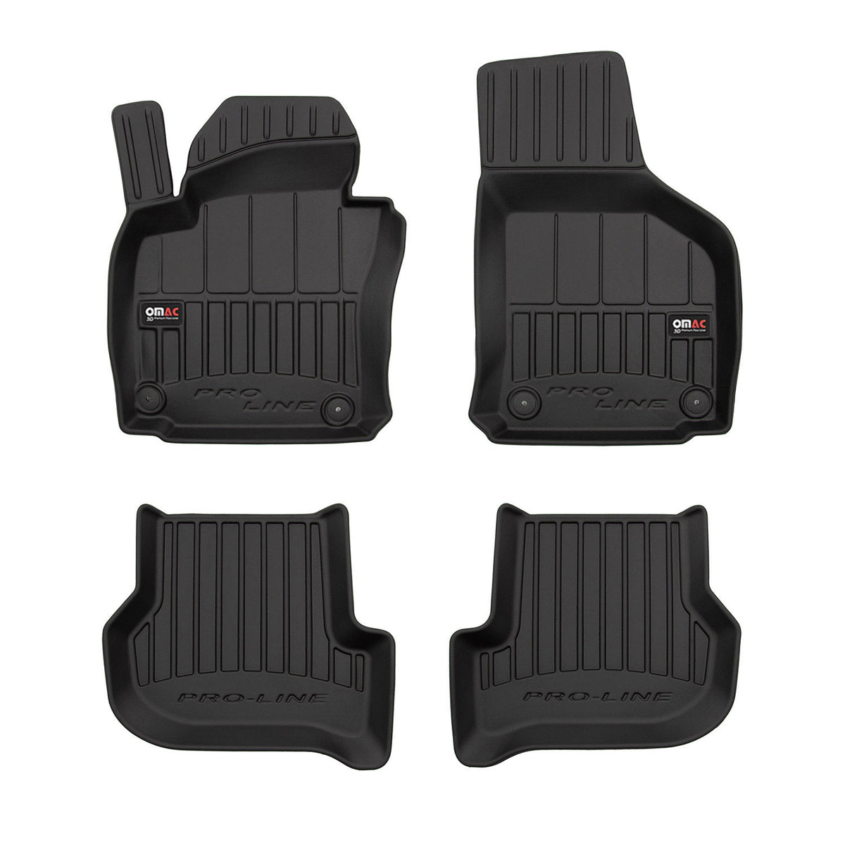 OMAC rubber floor mats for Seat Leon Mk2 2005-2013 premium TPE car mats 4 pieces