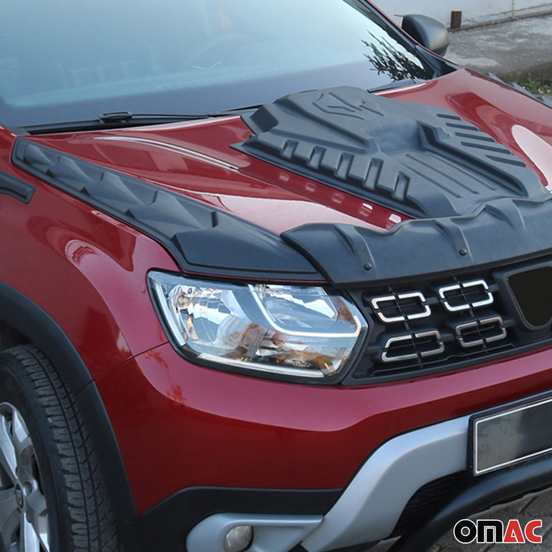 Motorhaube Deflektor Insekten Steinschlagschutz für Dacia Duster 2018-2024 3tlg