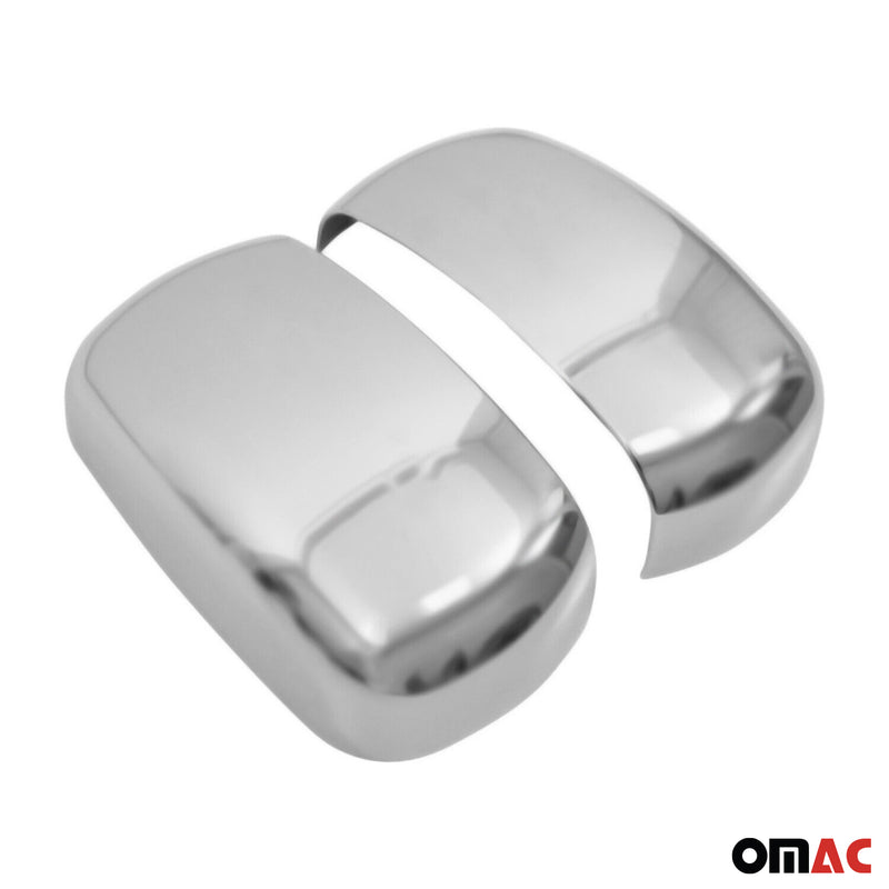 Spiegelkappen Spiegelabdeckung für Fiat Doblo 2000-2010 Chrom ABS Matt 2tlg