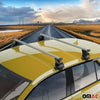 Menabo Stahl Dachträger Gepäckträger für Opel Adam 2012-2019 Stahl Silber 2tlg