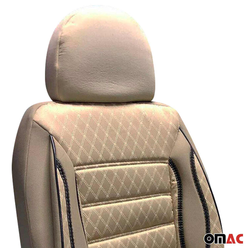 Sitzbezüge Schonbezüge für Kia Bongo 1989-2004 Beige 2 Sitz Vorne Satz
