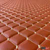 Upholstery fabric faux leather upholstery car fabric quilted car upholstery fabric light brown
