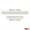 Türschutz Seitentürleiste Türleiste für Seat Leon 2012-2024 Edelstahl Silber 4x