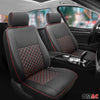 Sitzbezüge für Ford Transit Tourneo Custom 2012-2024 Kunstleder Schwarz Rot