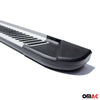 Running boards side boards side skirts for Mercedes ML W163 aluminum black gray