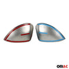 Mirror caps mirror cover for Seat Exeo 2008-2013 stainless steel silver 2 pieces