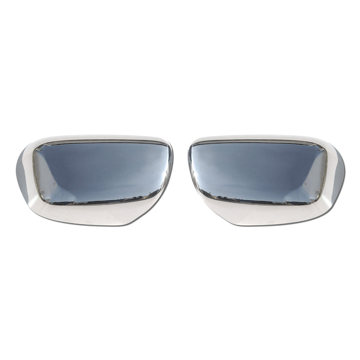 Spiegelkappen Spiegelabdeckung für Toyota Fortuner 2005-2015 Edelstahl Silber