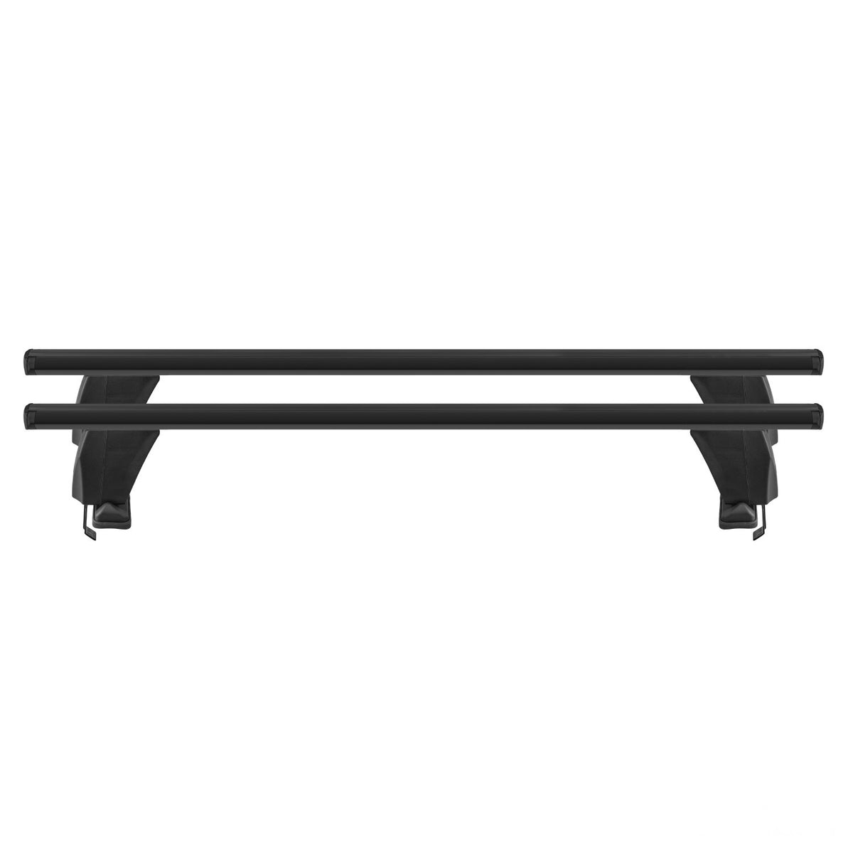 Menabo roof rack base rack for Seat Ibiza 2017-2024 TÜV aluminum black 2-piece