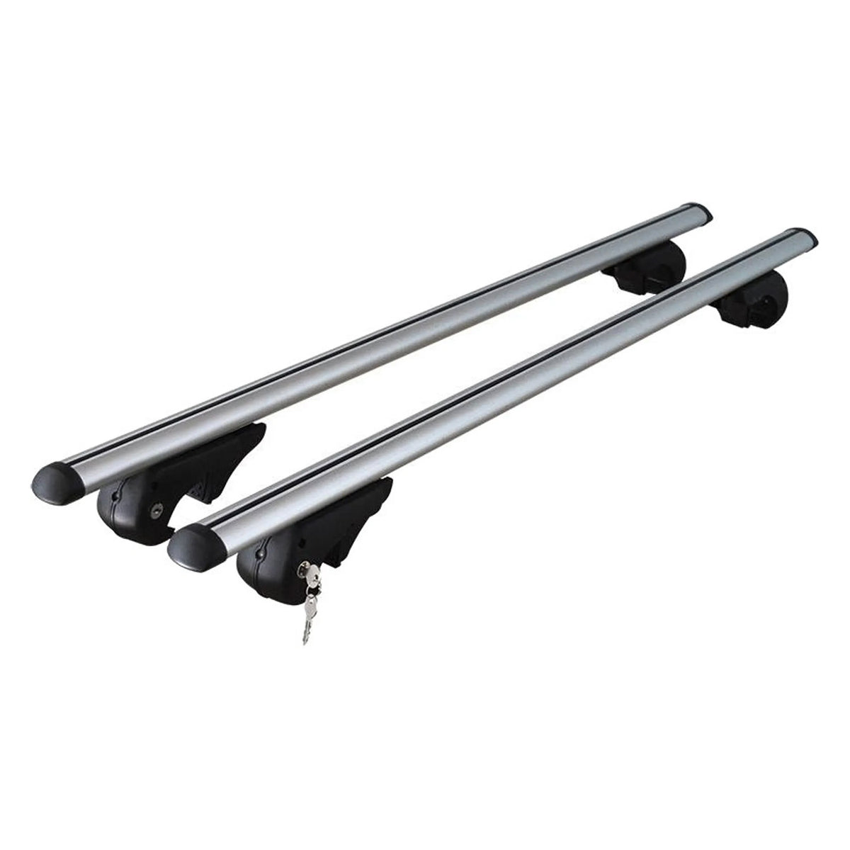 Menabo roof rack for Seat Exeo ST 2009-2013 90kg TÜV aluminum silver 2 pieces