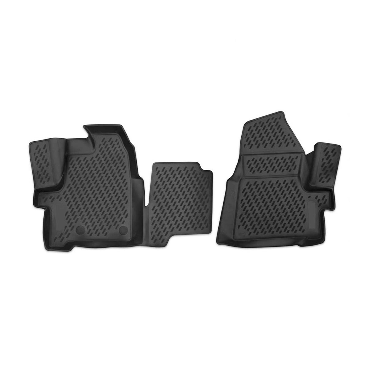 OMAC Gummimatten Fußmatten für Ford Tourneo Custom 2012-2018 TPE Schwarz 2x