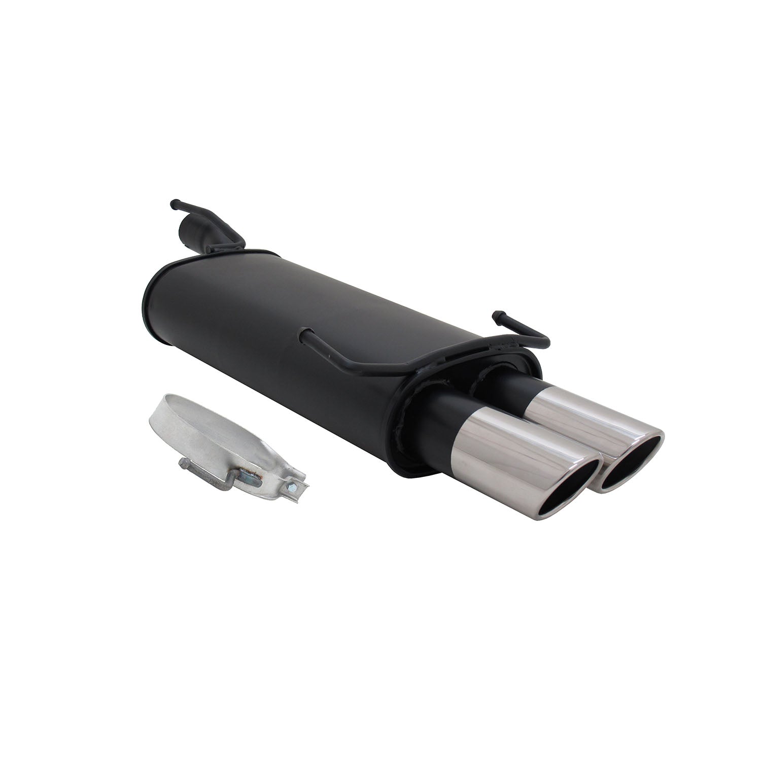 Novus Sportauspuff für Opel Astra F / Opel Kadett E 2x76mm SR-Design mit ABE