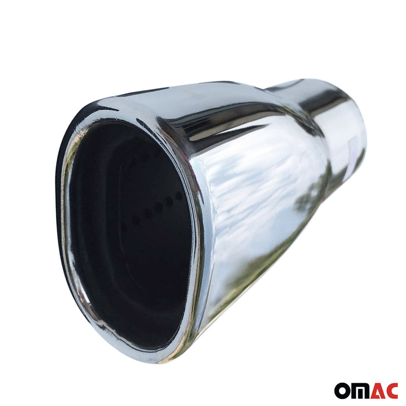 Auspuffblende Endrohr für VW Endstück Rostfrei 63mm Edelstahl Chrom 1tlg