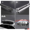 Aluminum roof rack luggage rack for Hyundai Santa Fe 2012-2018 silver 2 pieces