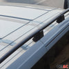 Dachreling Dachgepäckträger für VW Caddy 2021-2024 L2 Länger Alu Schwarz 2x