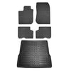 Fußmatten & Kofferraumwanne Set für Dacia Logan 2012-2020 Gummi TPE Schwarz 5x