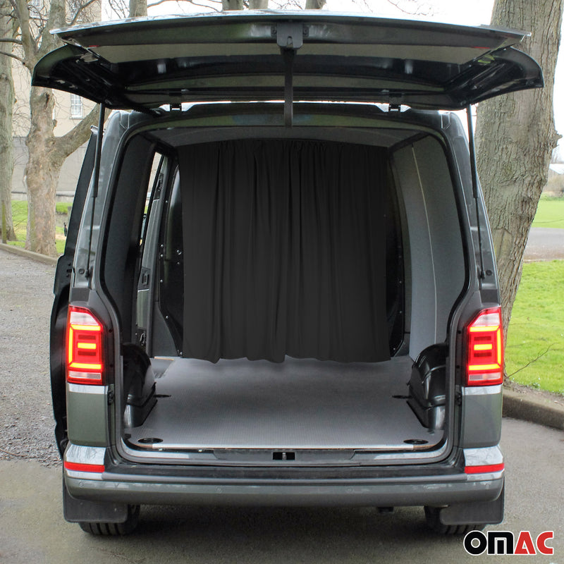 Fahrerhaus Führerhaus Maß Gardinen für VW Multivan T7 L1 L2 Schwarz