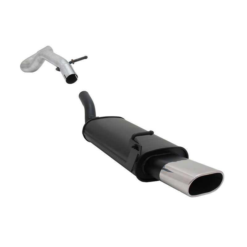 Novus Sportauspuff für Audi A3 Seat Leon VW Golf 4 New Beetle 135x75mm mit ABE