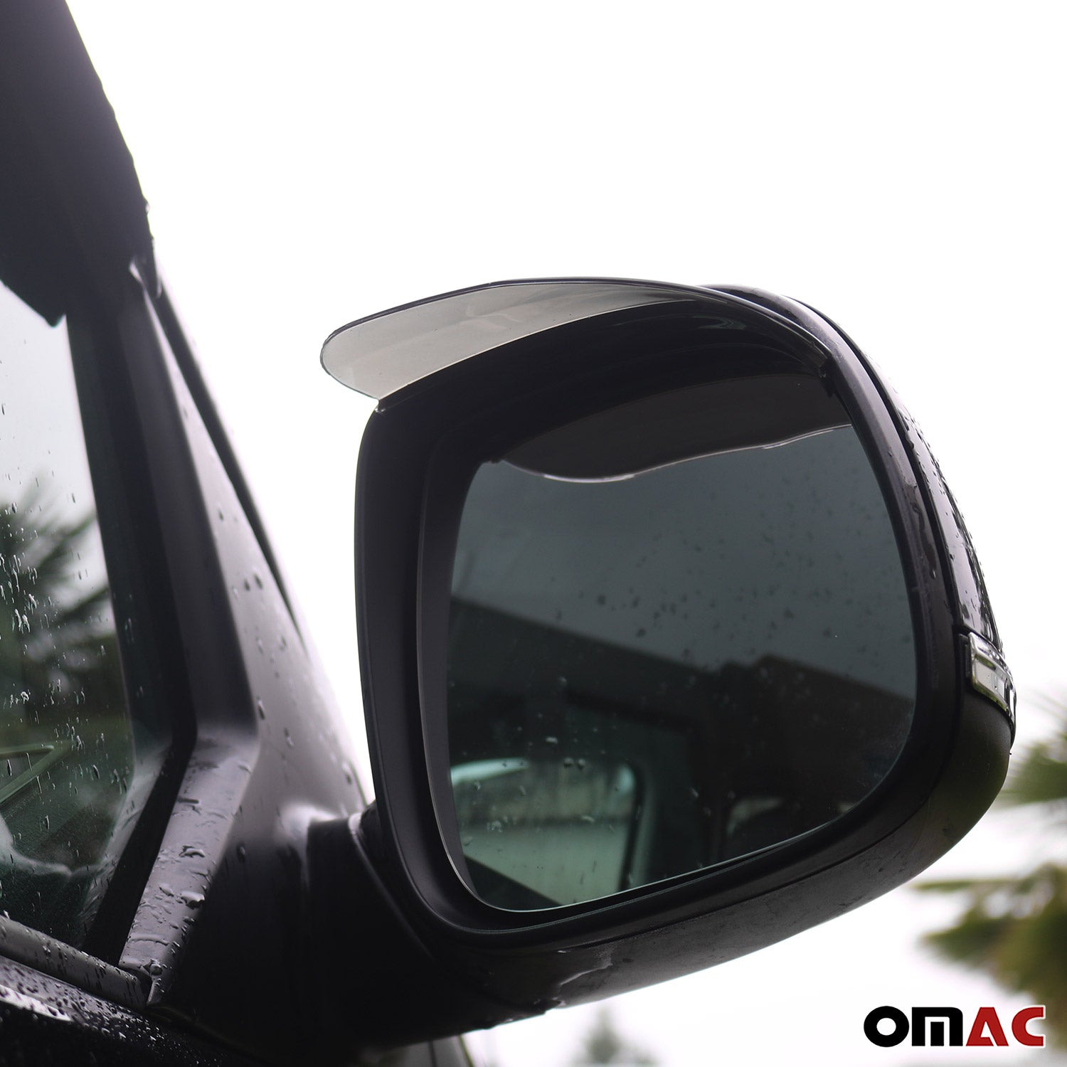 Auto Zweiteiliger geräucherter schwarzer Spiegel Regenschutz