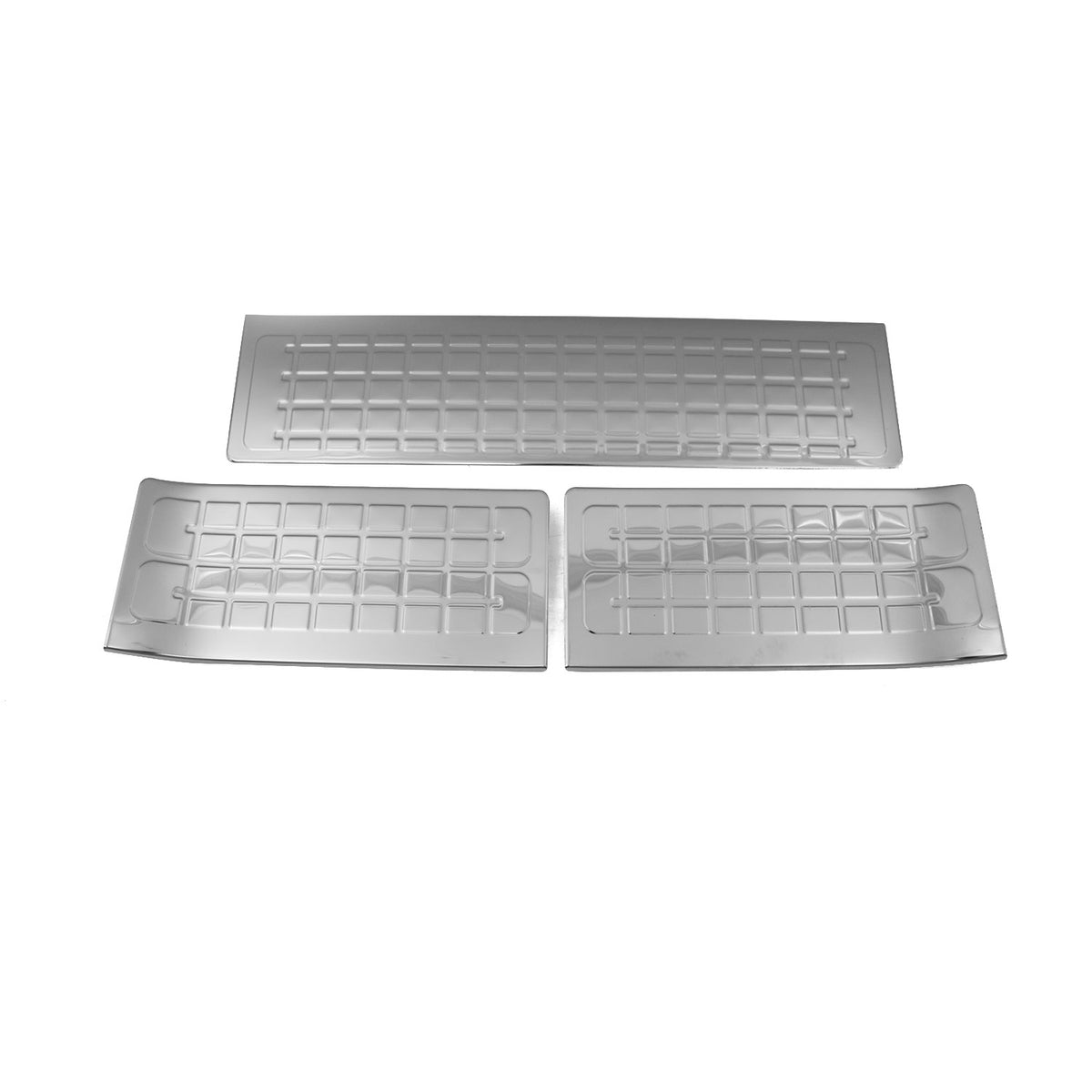 Door sill trims for Citroen Jumpy 2016-2024 stainless steel silver 3 pieces