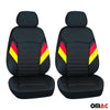 Schonbezüge Sitzbezüge für Nissan NV400 2011-2024 Schwarz Rot 2 Sitz Vorne Satz