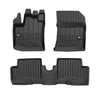 OMAC Gummi Fußmatten für Dacia Lodgy 2012-2024 Premium TPE Automatten Schwarz 3x