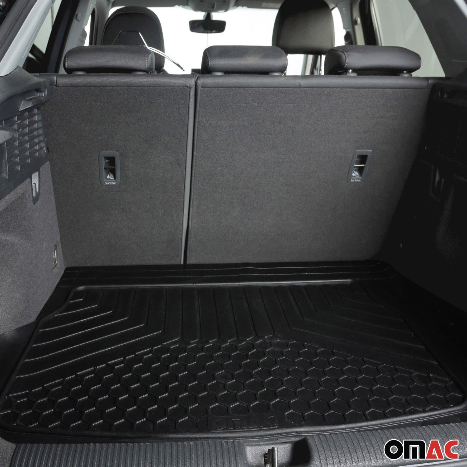 Kofferraumwanne Antirutschmatte für Mazda 2 Laderaumwanne Gummi Schwarz