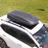 Roof box roof rack door pedal set for Audi A6 Allroad 2018-2024 aluminum black 3x