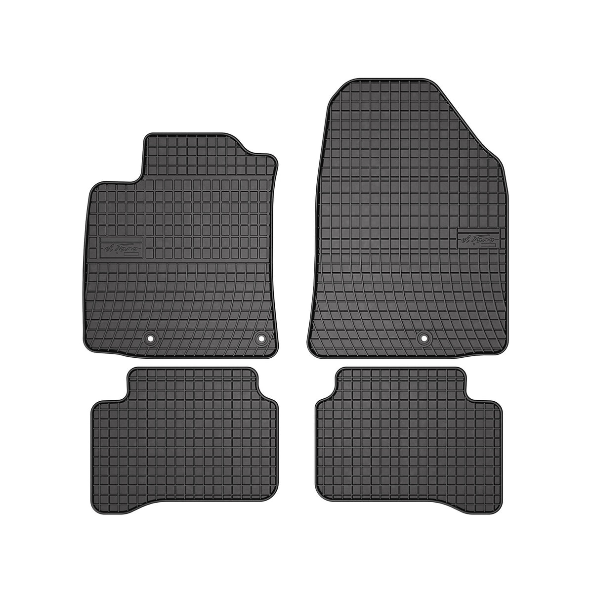 OMAC Gummi Fußmatten für Hyundai Ioniq 2016-2024 Automatten Gummi Schwarz 4tlg