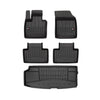 OMAC Fußmatten & Kofferraumwanne Set für Volvo XC90 2015-2019 3ohne .Reihe Gummi