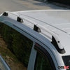 Dachreling Dachgepäckträger für VW Caddy 2010-2015 Langer Radstand Alu Silber 2x