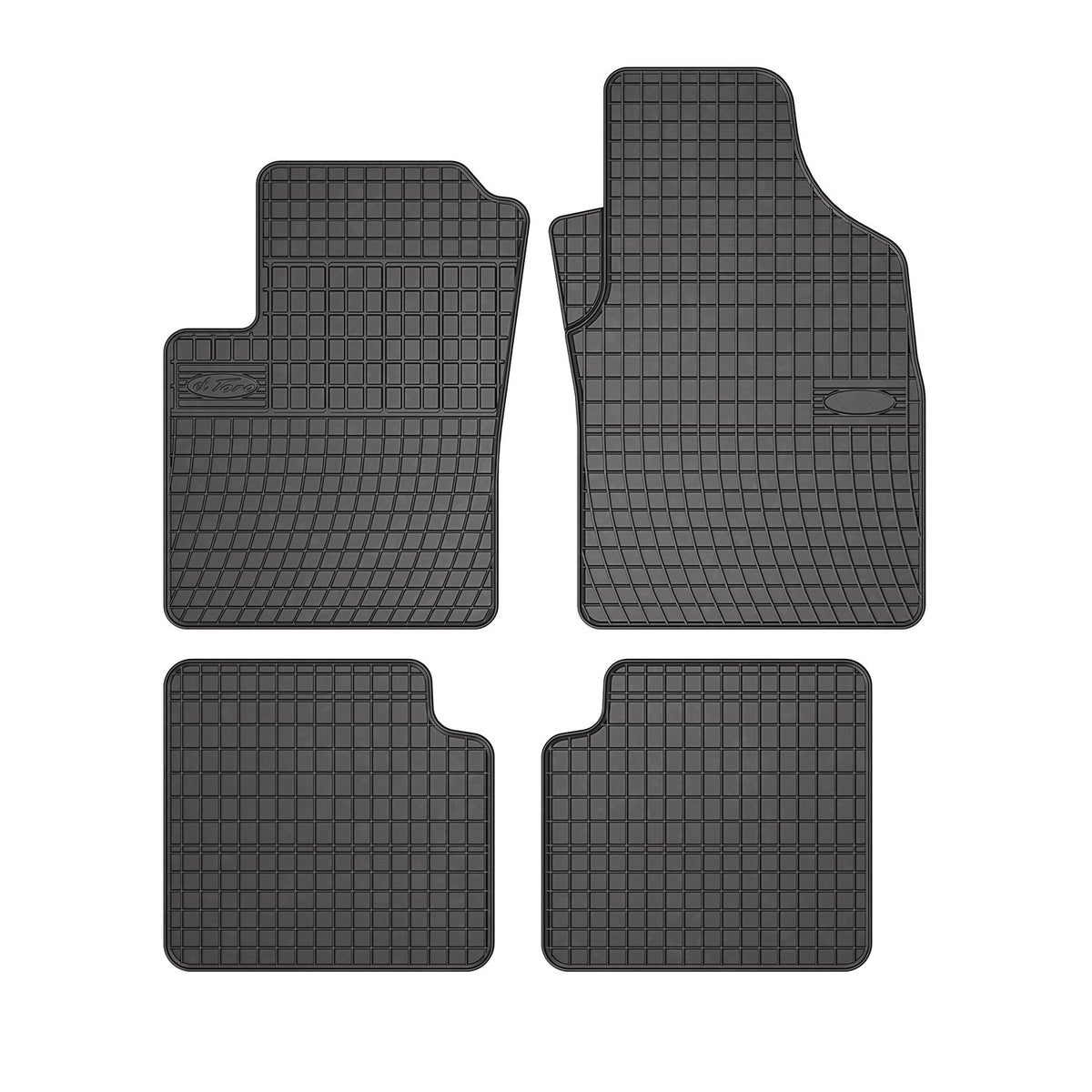 OMAC Gummi Fußmatten für Ford Ka 2008-2016 Automatten Gummi TPE Schwarz 4tlg